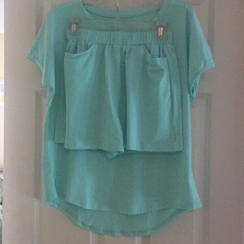 Women’s shorts and matching top